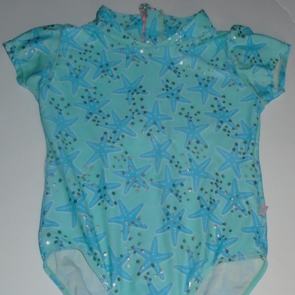 Girls Sand Dollar Bathing Suit - UPF Protection Size 10-11 - Decent Condition - Picture 8 of 10